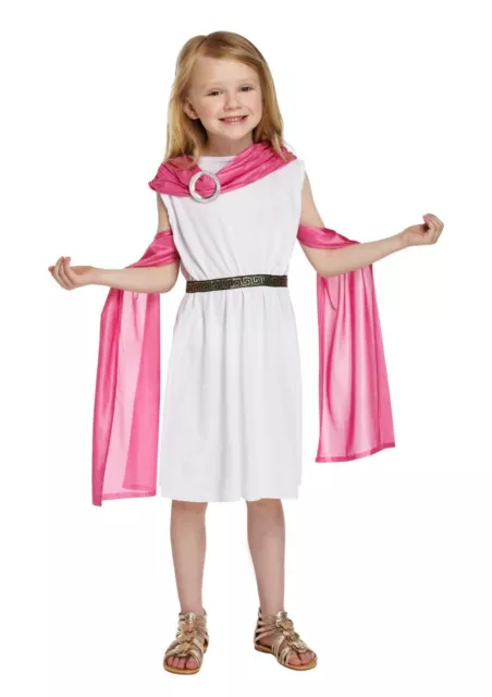 Girls Greek Goddess Fancy Dress Up Costume Outfit Ages 4-12 yrs Book Day NEW