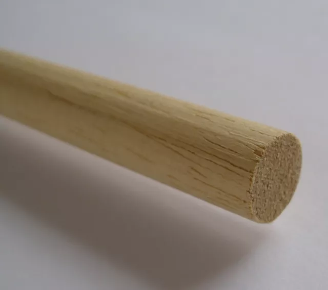 Balsa Madera Clavija - 3x 16mm (1.6cm) Diámetro X 91.4cm Largo - Orugas 48