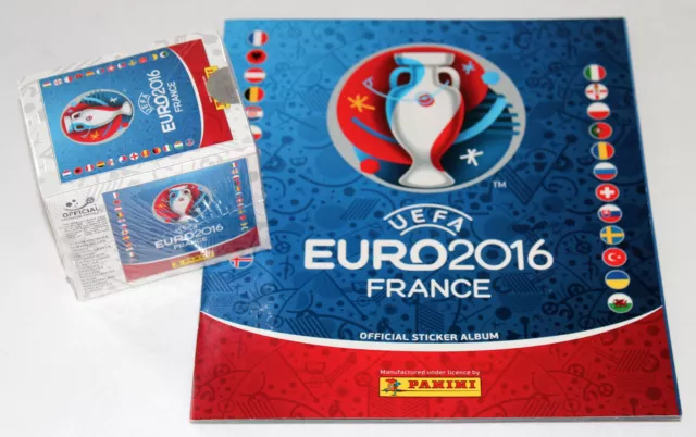 Panini EM EURO 2016 France - ED. SOUTH AMERICA DISPLAY BOX 50 PACKETS + ALBUM