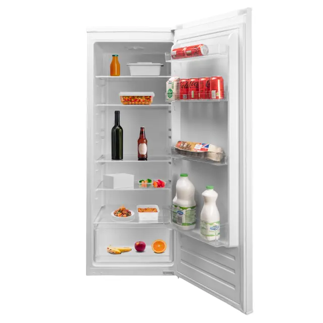 SIA Freestanding White Tall Larder Fridge Single Door 160L Energy F SLF144WH