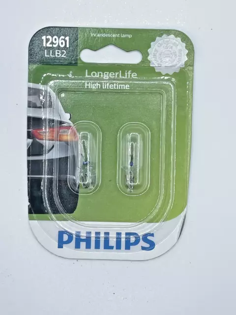 Philips 12961LLB2 Miniature Bulbs 12V 5W - Pack of 2 LongerLife Replacement Lamp