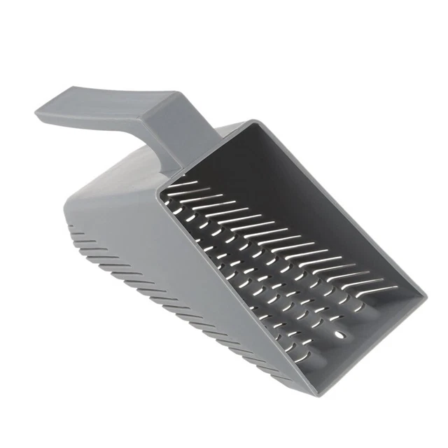 Aquarium Fish Tank Gravel Sand Scoop Shovel Scraper Cleaning Gray D8I8I8