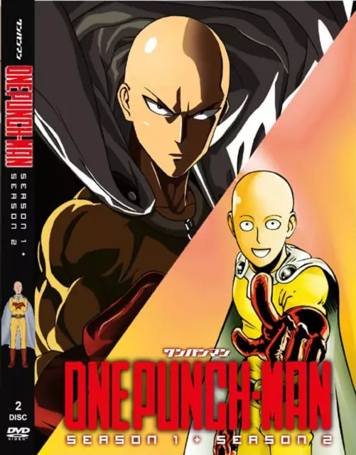 ONE PUNCH MAN SEA 1-2 Vol.1-24 End + Special +ROAD TO HERO ANIME DVD  ENGLISH DUB