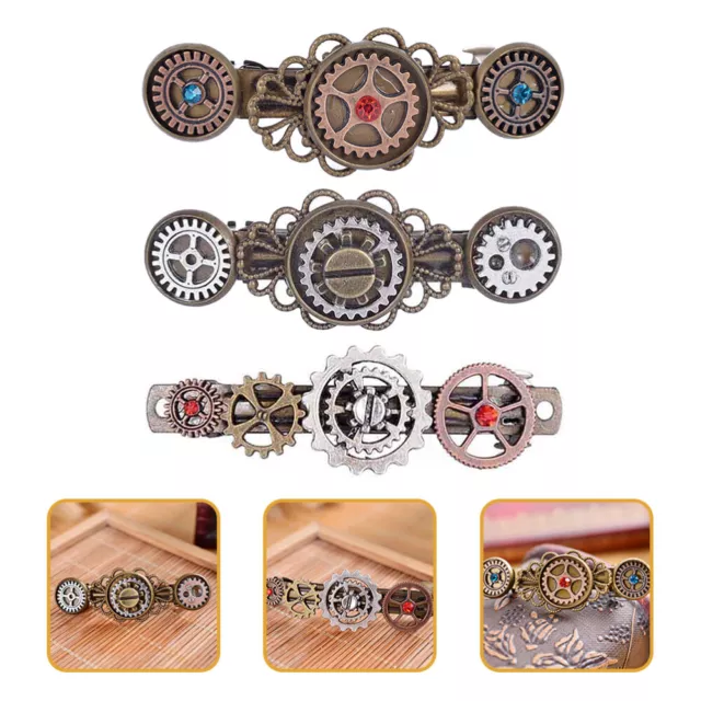 3 pz accessori molla fermagli per capelli steampunk forcina francese sposa