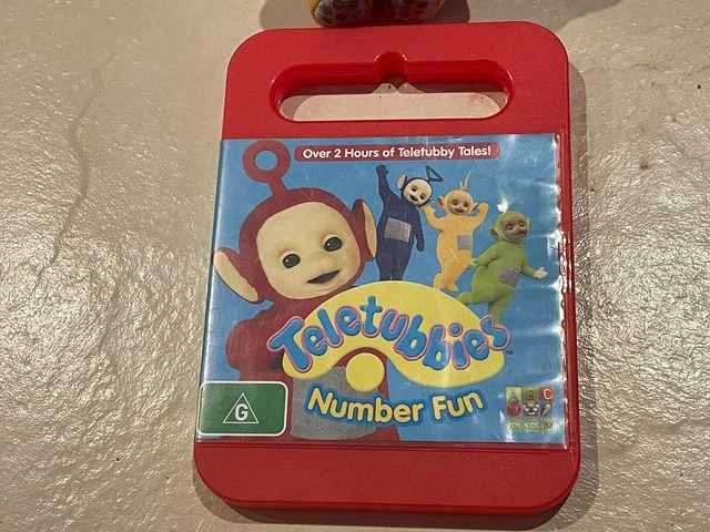 TELETUBBIES NUMBER FUN DVD - Region 4 & Laa-Laa Yellow Teletubbie 16cm ...