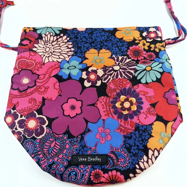 Vera Bradley Floral Mini Ditty Bag Toiletries Lunch Bag Beach Swimwear Fun NWOT