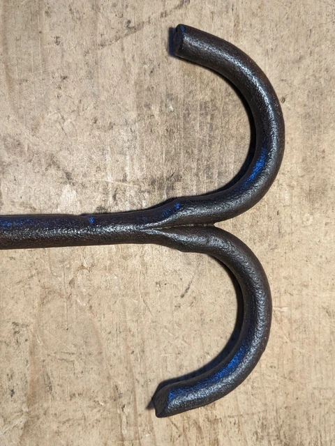 Antique Wrought Iron S Hook~Double Hook~Meat/Beam/Game/Hook~Butchers/Bacon Hook~ 3