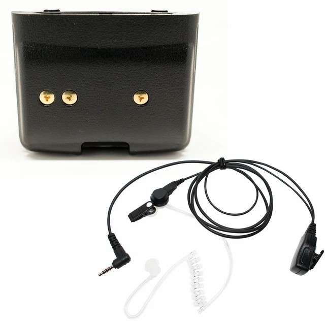 Battery & Earpiece w/ PTT Mic for Yaesu / Vertex VX-5R