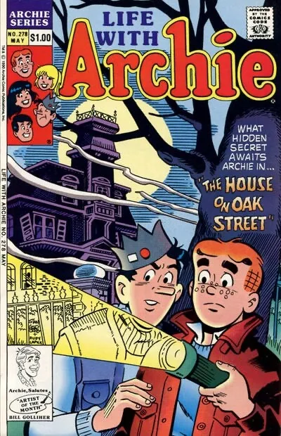 LIFE WITH ARCHIE #278 VG, Gene Colan art, Direct Archie Comics 1990 Stock Image
