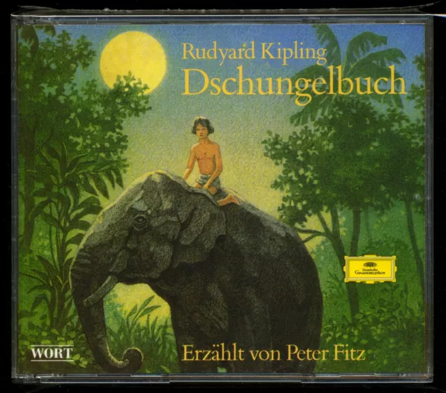 Rudyard KIPLING★DAS DSCHUNGELBUCH★Hörbuch-Lesung★4-CD★P. FITZ liest★NEUWERTIG★