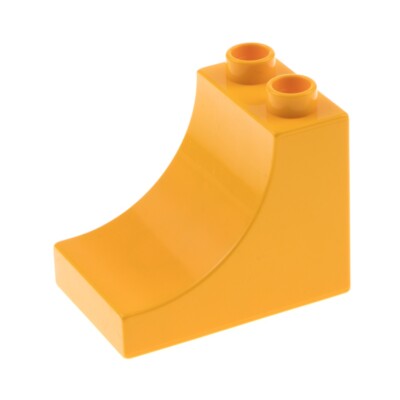 Duplo 1x Lego Duplo Toit Fenêtre 4x4x3 Chien de Garde Orange Porte Luke Arqués Blanc 