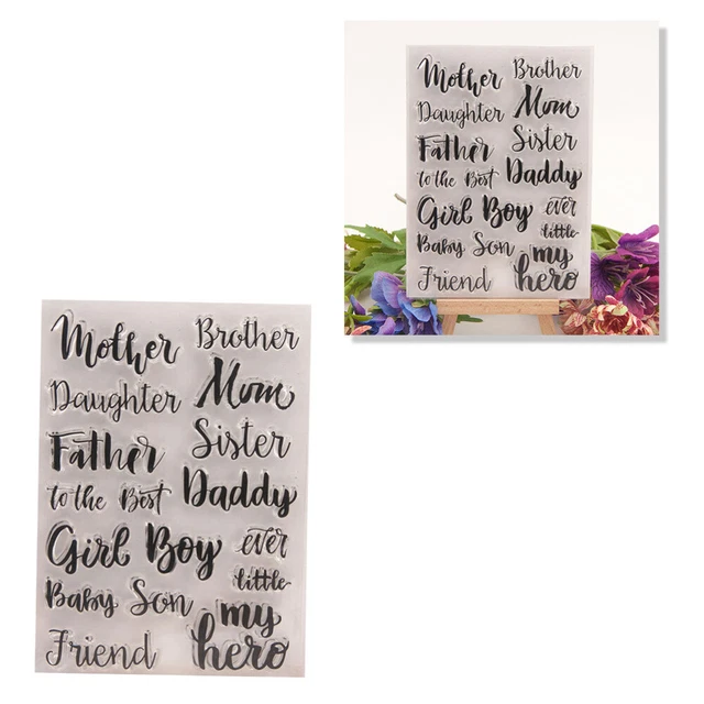 Timbro Trasparente In Gomma Bestie Cheers Friends Per Scrapbooking, Biglietti E Fai Da Te, 11x15 Cm