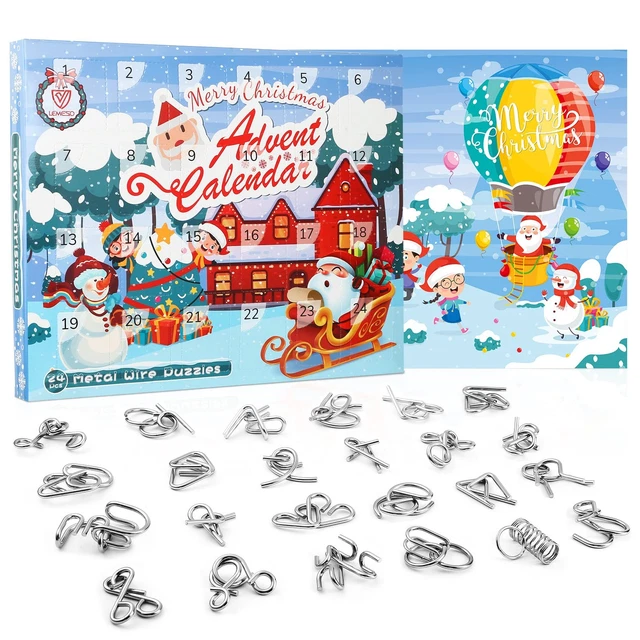 Leesgel 36 Tatuaggi Temporanei Luminosi Di Natale Per Bambini, Per Calendario Avvento, Festivi E Regali, Motivi Classici