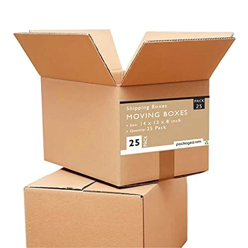 12 x 10 x 8 Medium Moving Boxes Pack of 25 Corrugated Box 12 x 10 x 8 / 25 Pack