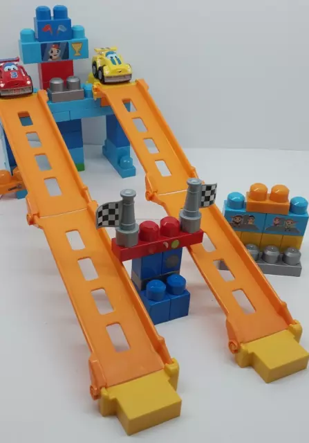 Mega Bloks First Builders Fast Tracks Raceway 50 Pieces Bricks Blocks 3