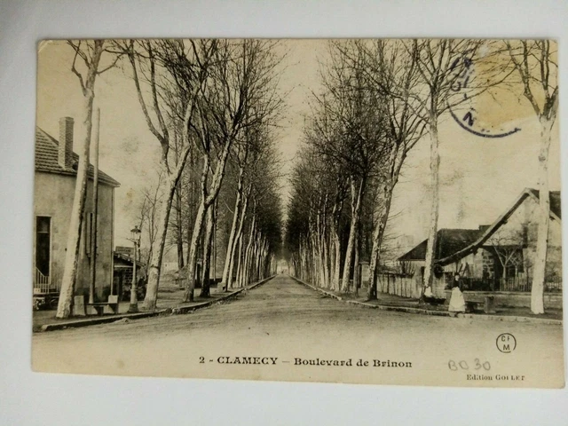 Cpa Clamecy Boulevard De Brinon