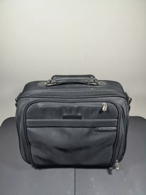 Briggs & Riley BR214 Ballistic Nylon Compact Computer Briefcase Rolling Carry-on