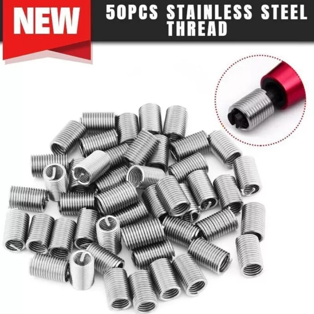 M6x10x3D Helicoil Stainless Steel Thread Repair Insert Kit Set (50 St��ck)