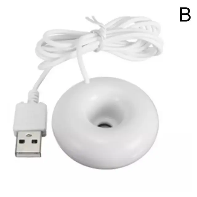 Mini USB Donut Humidifier Float Ultrasonic Mist Makers Diffuser Home Aroma X7A9