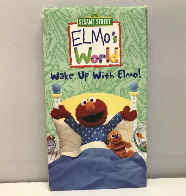 SESAME STREET ELMO’S World Wake Up With VHS Video Tape BUY 2 GET 1 FREE ...