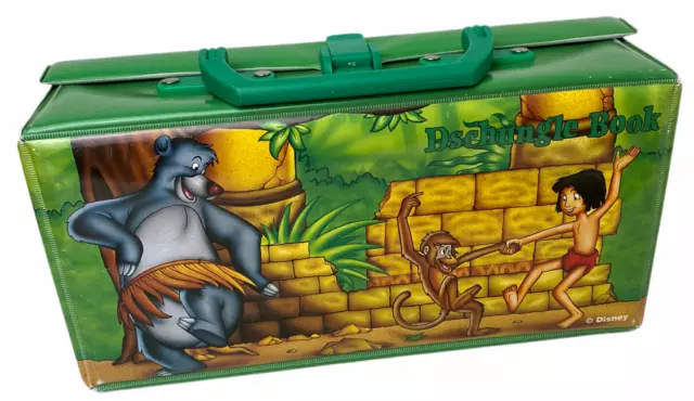 Walt Disney Dschungelbuch MC Hörspiel Koffer für 12 Kassetten Sammler 26cm Länge