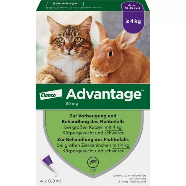 ADVANTAGE 80 mg f.gr.Katzen u.gr.Zierkaninchen 3.2 ml PZN09670104