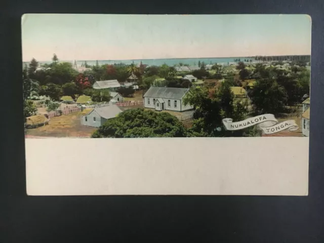 Mint Tonga Toga Picture Postal Stationery Postcard View of Nukualofa 1 Cent