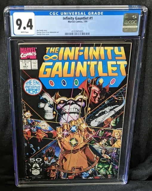 Infinity Gauntlet 1 - CGC 9.4 - Marvel 1991