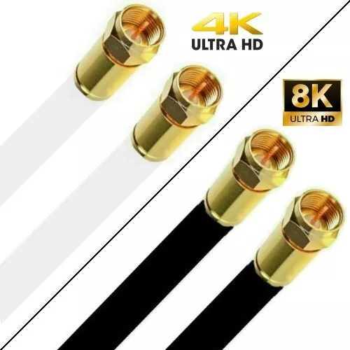 Satkabel Antennenkabel Koax RG6  Gold Edition 1-50 Meter 135dB HD 4K 8k HQ 7mm