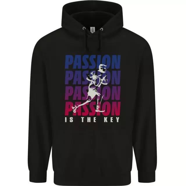 Rugby Passion Is the Key Player Union Childrens Kids Hoodie