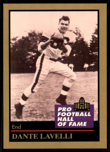 1991 ENOR Pro Football HOF Dante Lavelli Cleveland Browns #85