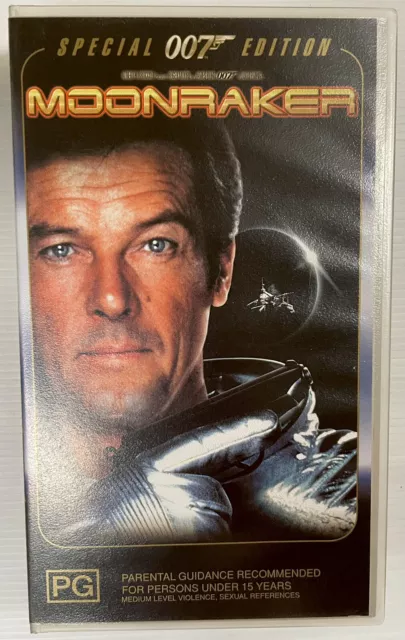 MOONRAKER 007 JAMES Bond Roger Moore VHS Video Cassette Tape PAL 1979 £ ...