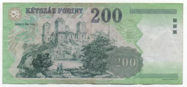 Hungary 200 Forint 2005 Pick 187 E Look Scans 2