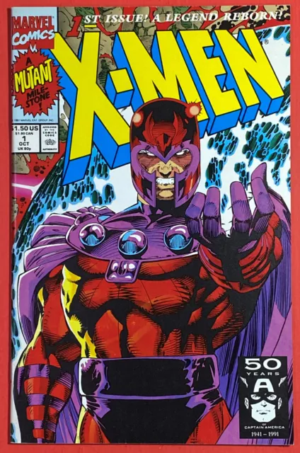 X-Men #1 (Marvel 1991) Magneto Cover | 1St Acolytes | Jim Lee | Nm 9.4