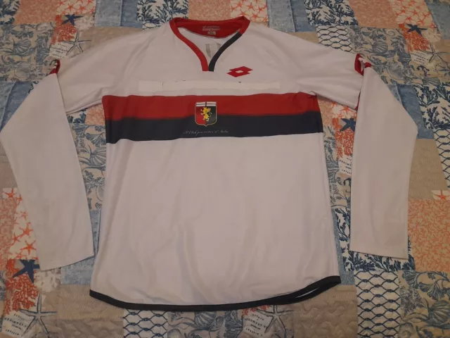 Maglia Shirt Football Match Worn Calcio Genoa 1893 Giovanili. Lotto Trasferta