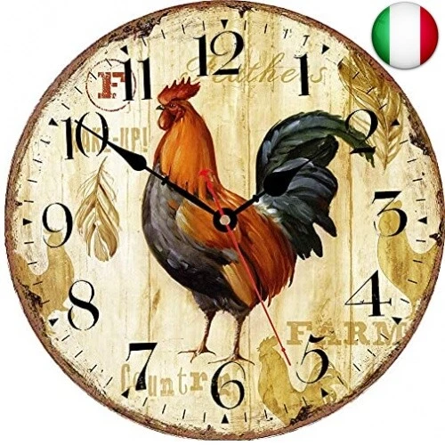 VIKMARI Orologio da Parete Silenzioso Non ticchettio - Running Modello Cavallo