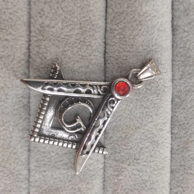 Stainless Steel Masonic Symbol Pendants For Necklace Freemason Masonic Jewelry