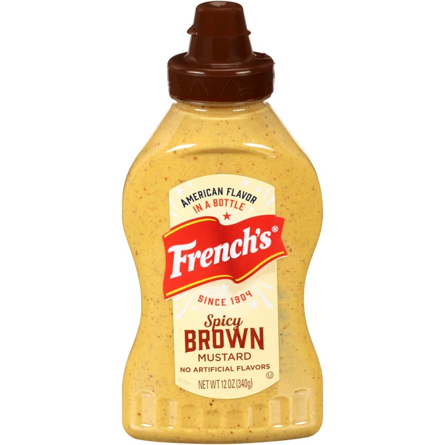 French's Speziato Marrone Senape 355ml Bottiglia Worldwide Barca Exp 05/2024