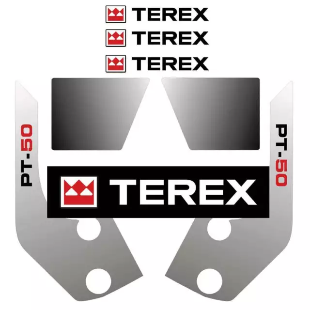 Terex PT50 Decals Sticker - New Repro Decal Kit for tracked loader