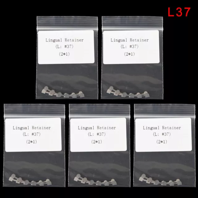 10pcs Dental Orthodontic Bondable Lingual Retainer Mesh Base Marked L37