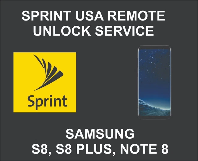 Samsung Unlock Service, Samsung S8, S8 Plus, Note 8, 3s