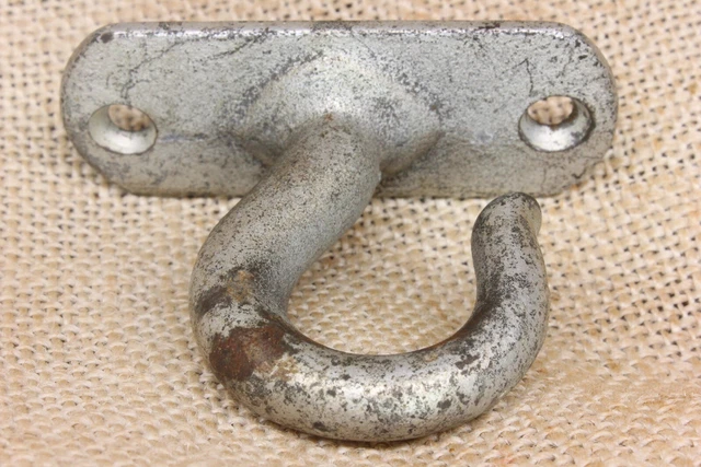 Old Plant Hook Porch Lamp Ceiling Wash Line Galvanized Vintage Rustic Cast Iron 2