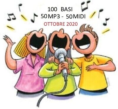 100 Basi karaoke 50 mp3 50 MIDI aggiornate Giugno 2022 