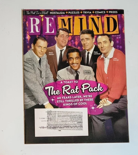 REMIND MAGAZINE MARCH 2025 A Toast To The Rat Pack £18.79 - PicClick UK