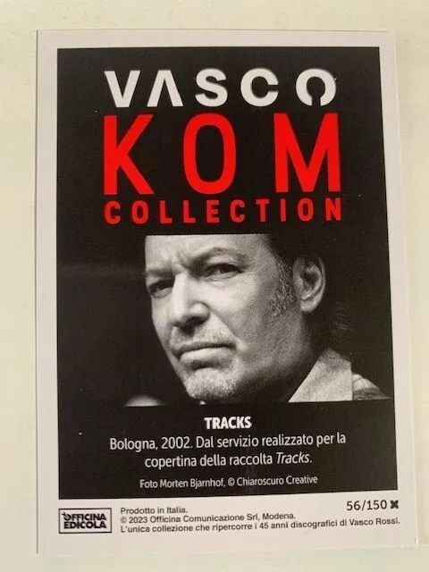 Mancolista Collezione Album VASCO KOM COLLECTION 2023 VASCO ROSSI CARD n° 56/150