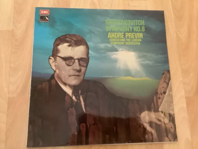 Shostakovich Symphony No.8 LSO Andre Previn 12” vinyl 33rpm HMV ASD 2917