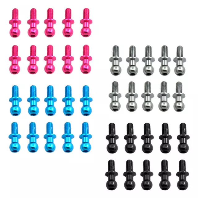 Upgrade M3 RC Car Ball Head Fasteners for TT01/02 Flat Sport Car Accessories