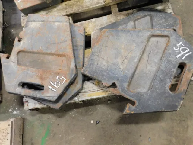 Tractor, Front suitcase weights x4, Tag #591outs