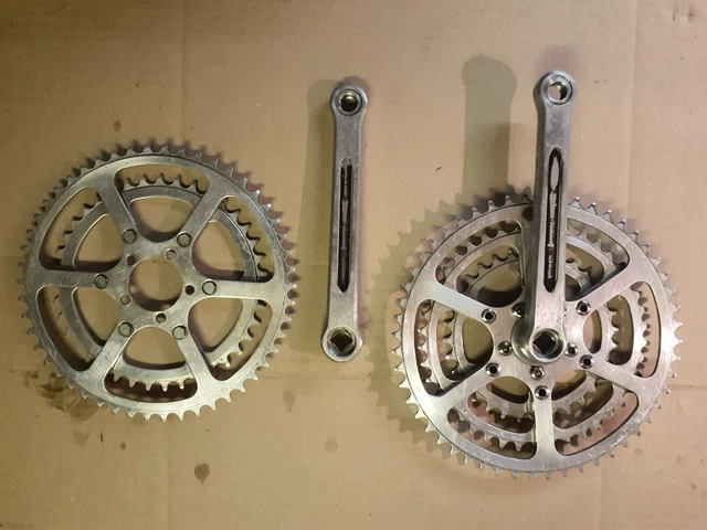 PÉDALIER TRIPLE PLATEAUX TA SPECIALITES 52/42/32 long 180 vélo course vintage EUR 56,00 - FR PÉDALIER TRIPLE PLATEAUX TA SPECIALITES 52/42/32 long 180 vélo course vintage EUR 56,00 - FR