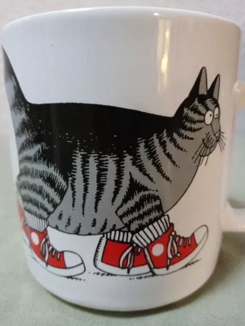 Vintage Coffee Cup B. Kliban 1989 Cat In Sneakers excellent condition